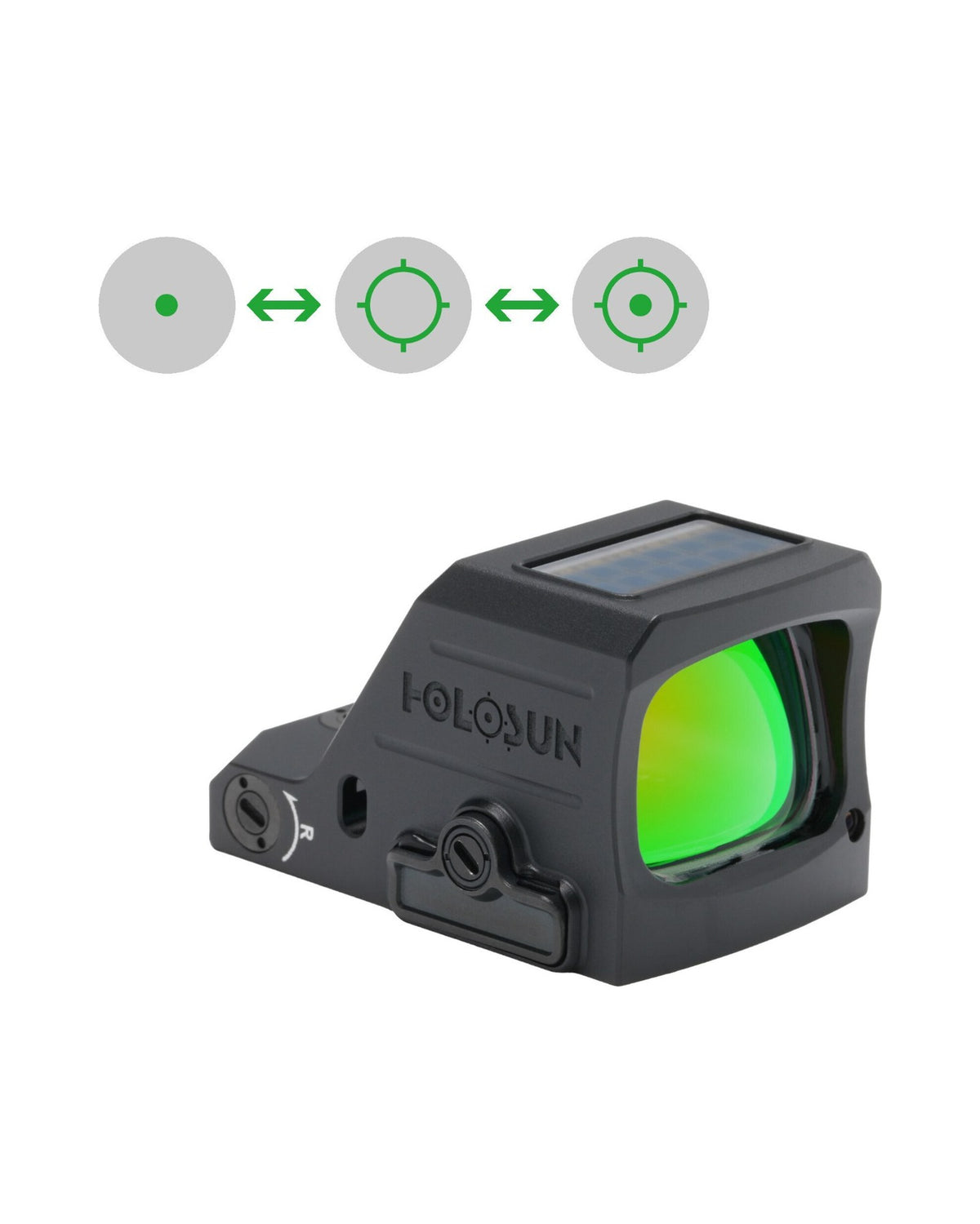 Holosun HE507C X3 Multi Reticle System grün 2 MOA Punkt 32 MOA Kreis umschaltbar