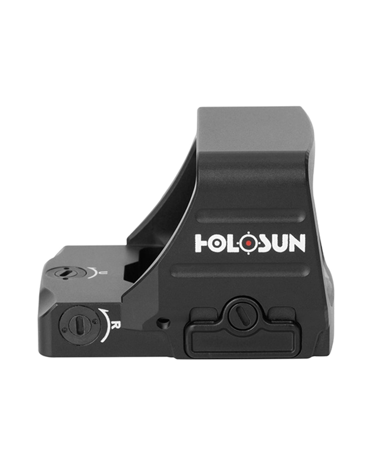 Holosun HS407 COMP Red Dot Sight 6 MOA Seitenansicht rechts mit Batteriefach
