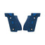 LOK Grips Checkered Griffschalen aus G10 mit Palm Swell Kontur für die Walther PDP Steel Frame in Blau/Schwarz