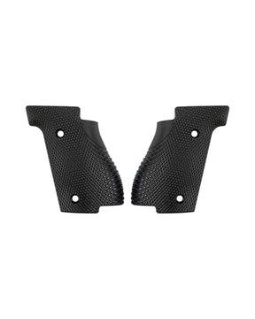 LOK Grips Checkered Griffschalen aus G10 mit Palm Swell Kontur für die Walther PDP Steel Frame in Schwarz