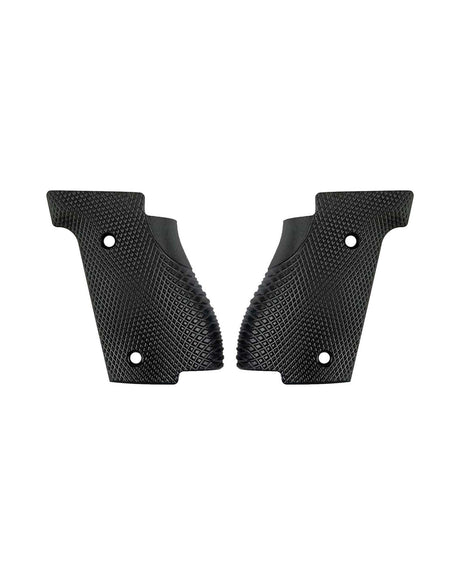 LOK Grips Checkered Griffschalen aus G10 mit Palm Swell Kontur für die Walther PDP Steel Frame in Schwarz