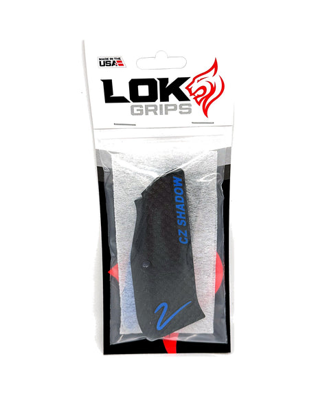 LOK Grips Bogies grip panels Thin for CZ Shadow 2 with inlay and liner – packaging