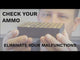 Ammo Checker (100r) cartridge gauge with flip cover