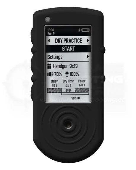 Silikonhülle Case aus Silikon für den SG Timer Go 2 von Shooters Global in Schwarz