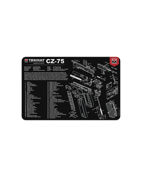 TekMat Reinigungsmatte CZ 75 mit Explosionszeichnung
