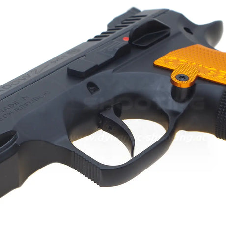 CZ 75 SP01 Shadow 2 Orange Ultimate Tuning Abzug Eemann Tech Schwarz