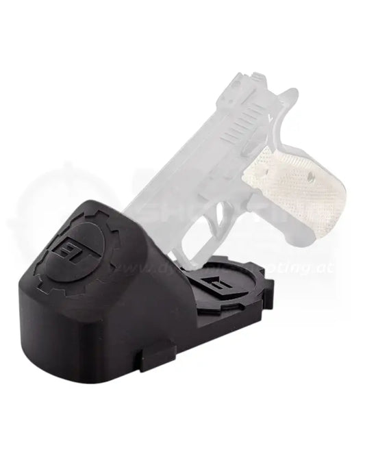 Universelle Pistolenhalterung von Eemann Tech zur Verwendung im Safe oder als Display Ständer für Präsentationszwecke